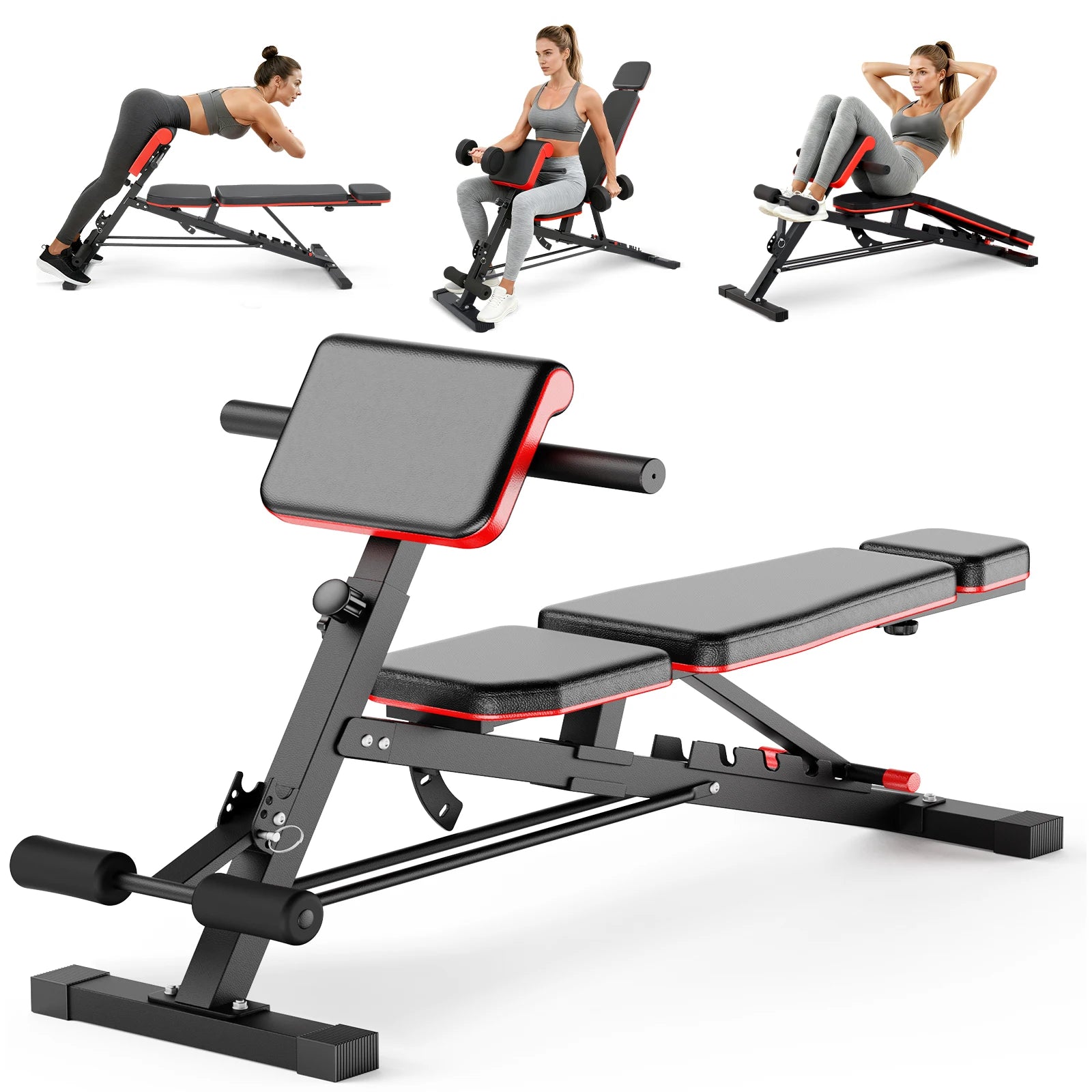 Dumbbell Bench, Adjustable, Foldable, Weightlifting, Abdominal Gym