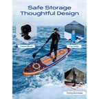 Extra Wide Inflatable Paddle Board, 11' x 34" x 6" for Adults