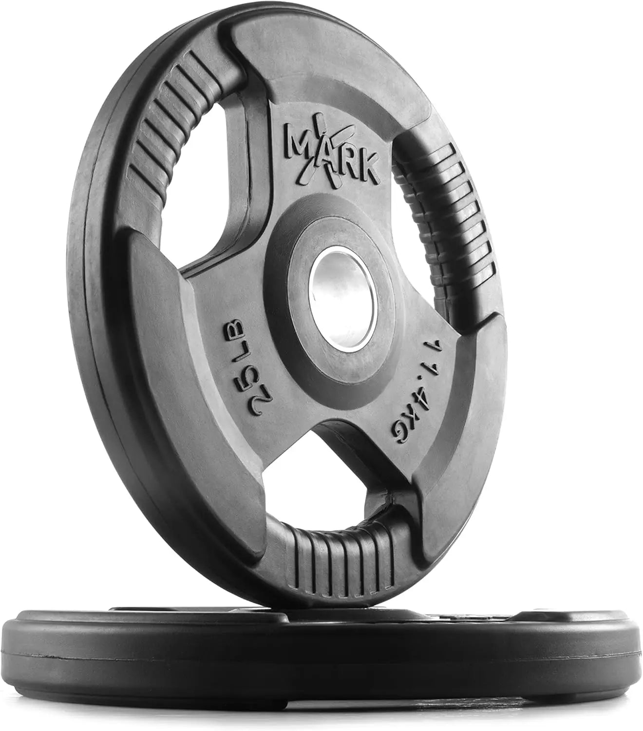 Rubber Coated Exercise Weights for Barbell, Set of Weight Plates,