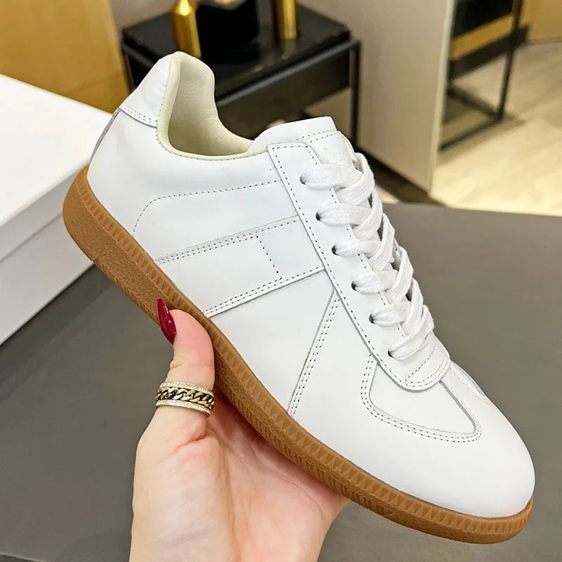 Suede Leather Patchwork Casual Shoes, Women, Round Toe