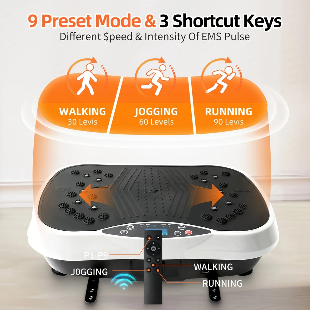 Magnetic Vibration Plate Exercise Machine: 200 Speeds