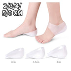 1Pair Invisible Height Increased Insole, Silicone, Unisex