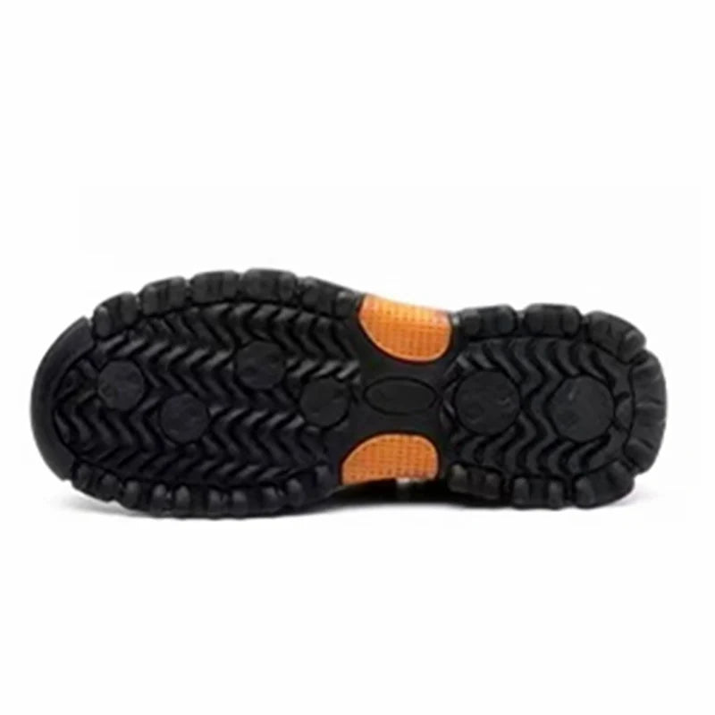 Mens Work Boots Safety Toe Anti-Slip Soles