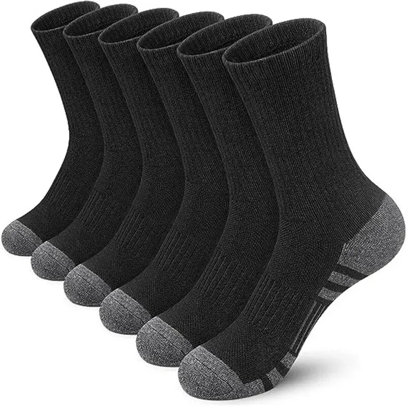 6/12 Pairs Men's Outdoor Gym Socks Football