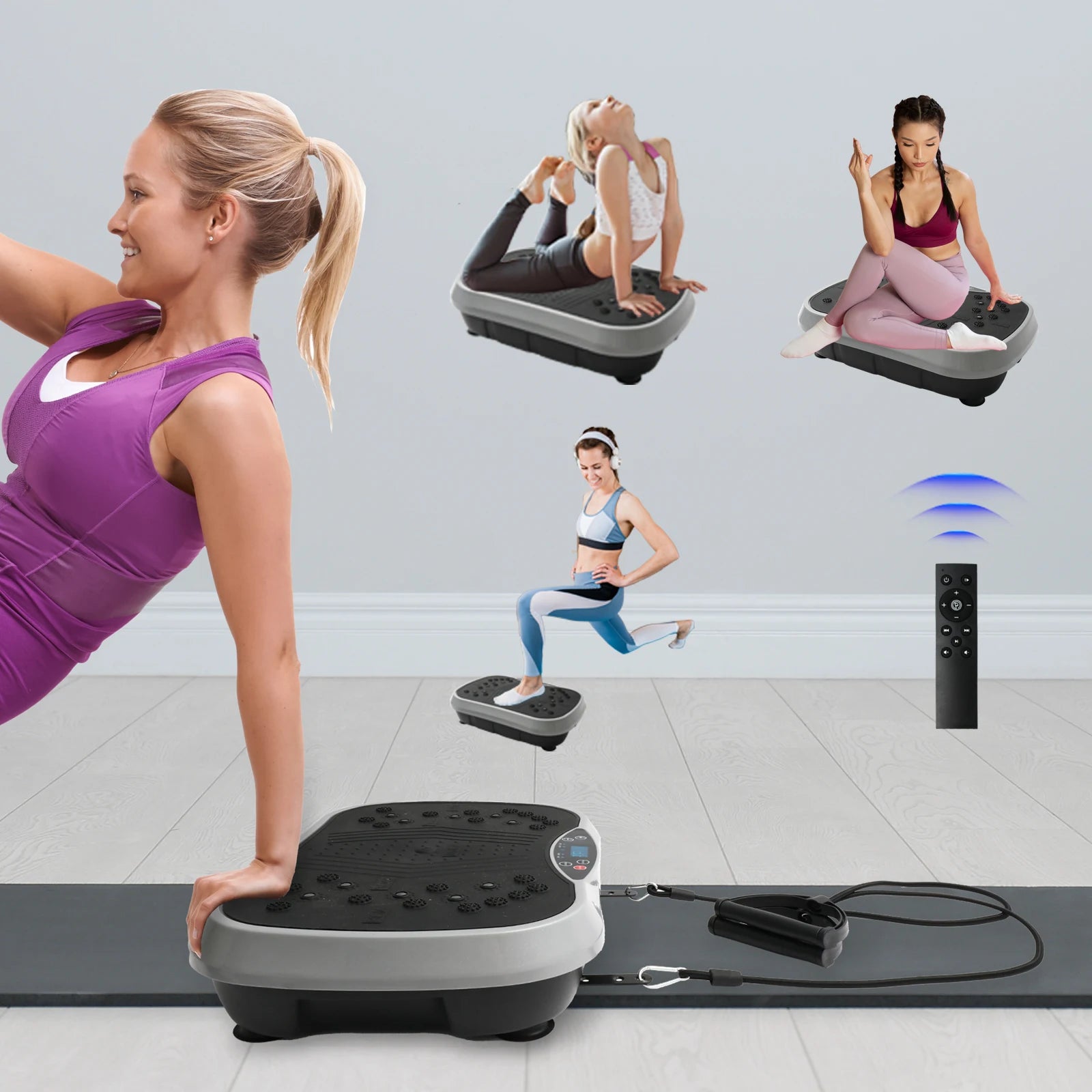 Vibration Plate Exercise Machine, Fat-Burning, Home