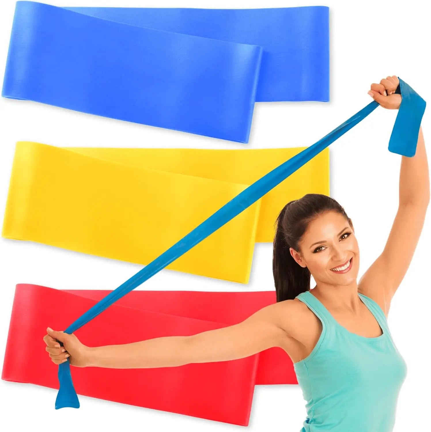 3-Level Resistance Bands Set with Guide & Bag