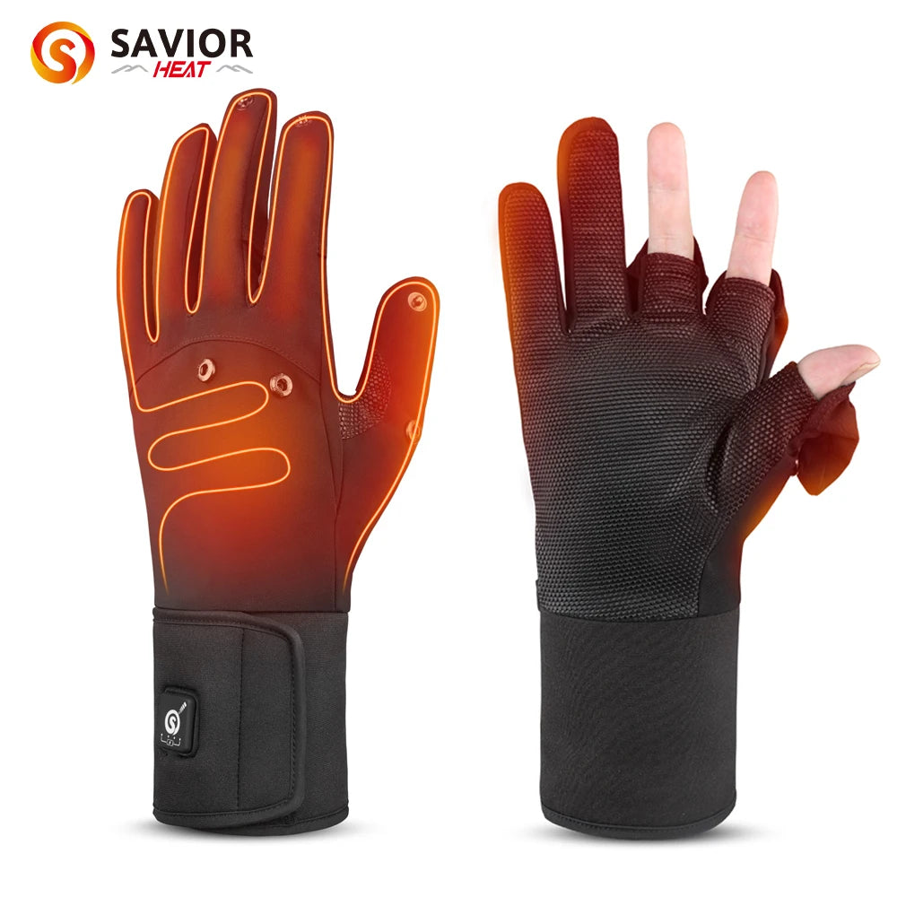 Heated Fishing Gloves, Waterproof, Men, Fishing Gloves