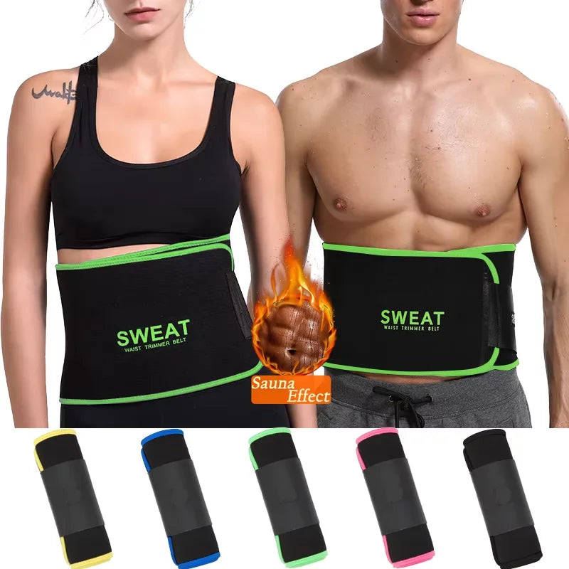 Waist Trimmer, Unisex, Sweat Band Waist, Wraps