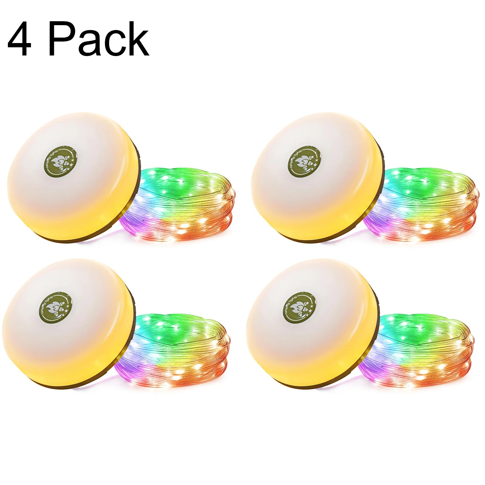 10M Camping String Light, Waterproof, RGB, Lantern, Rechargeable, LED