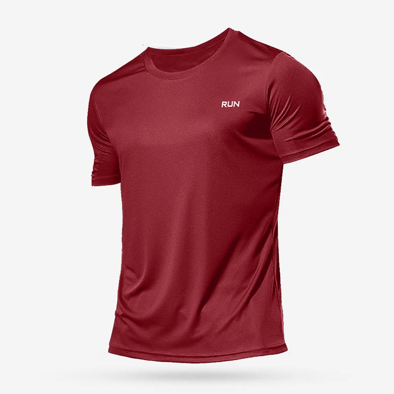 Mens Quick Dry Running Bodybuilding Shirts Sport
