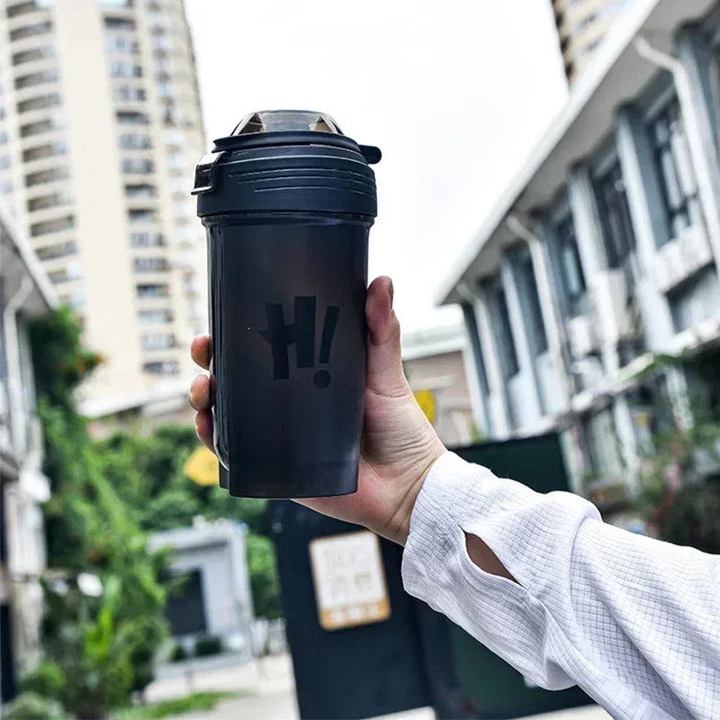 500ml Portable Protein Powder Shaker Bottle Leak Proof