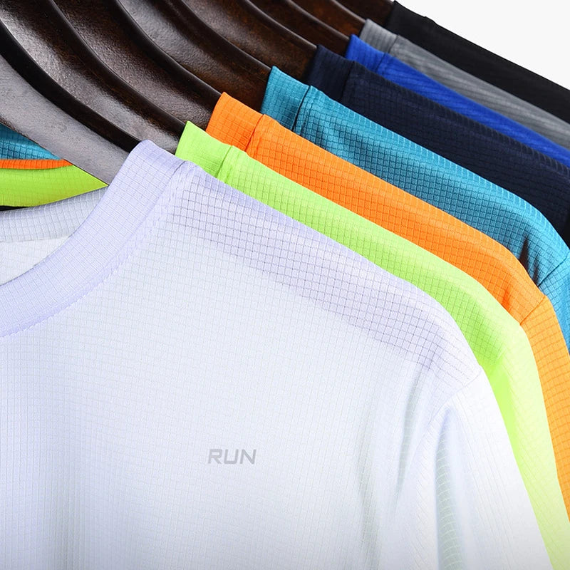 Mens Quick Dry Running Bodybuilding Shirts Sport