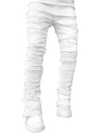 Y2K hip-hop style jeans, men's casual, stretch