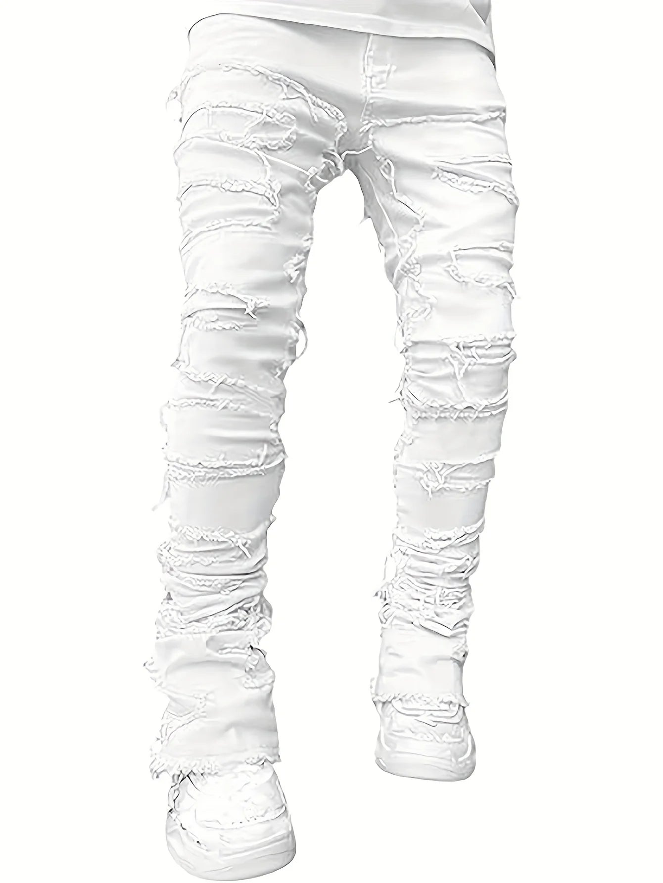 Y2K hip-hop style jeans, men's casual, stretch