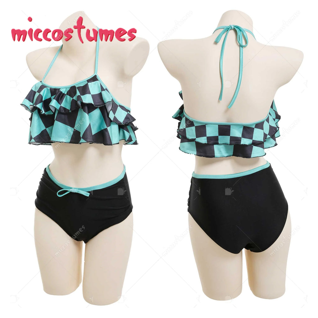 Cosplay, Swimsuit, Lace Up Bathing Suit, Cover Up