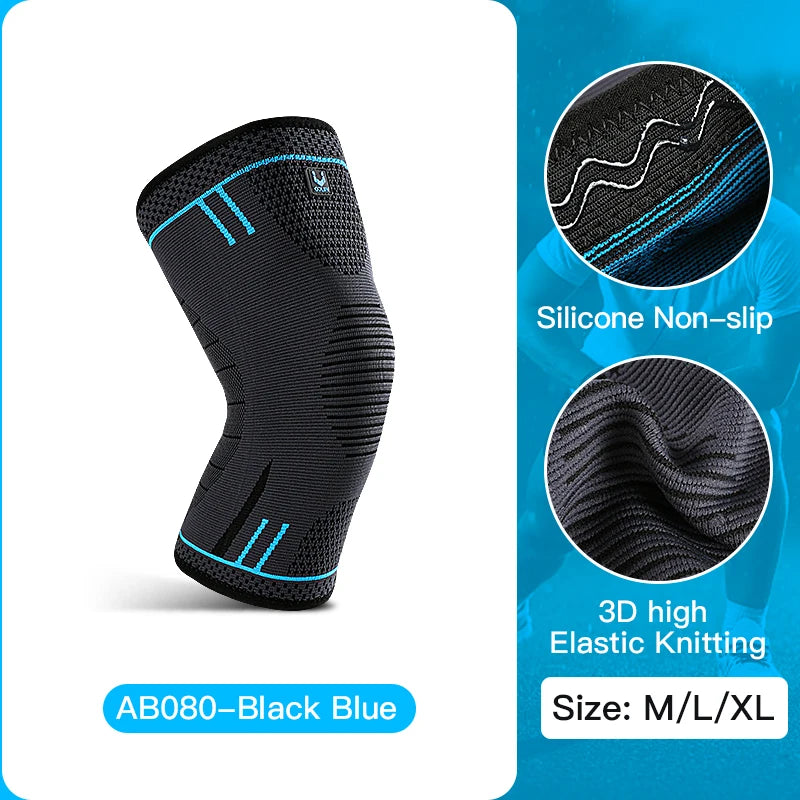 Compression knee support sleeve, elastic, breathable, basketball