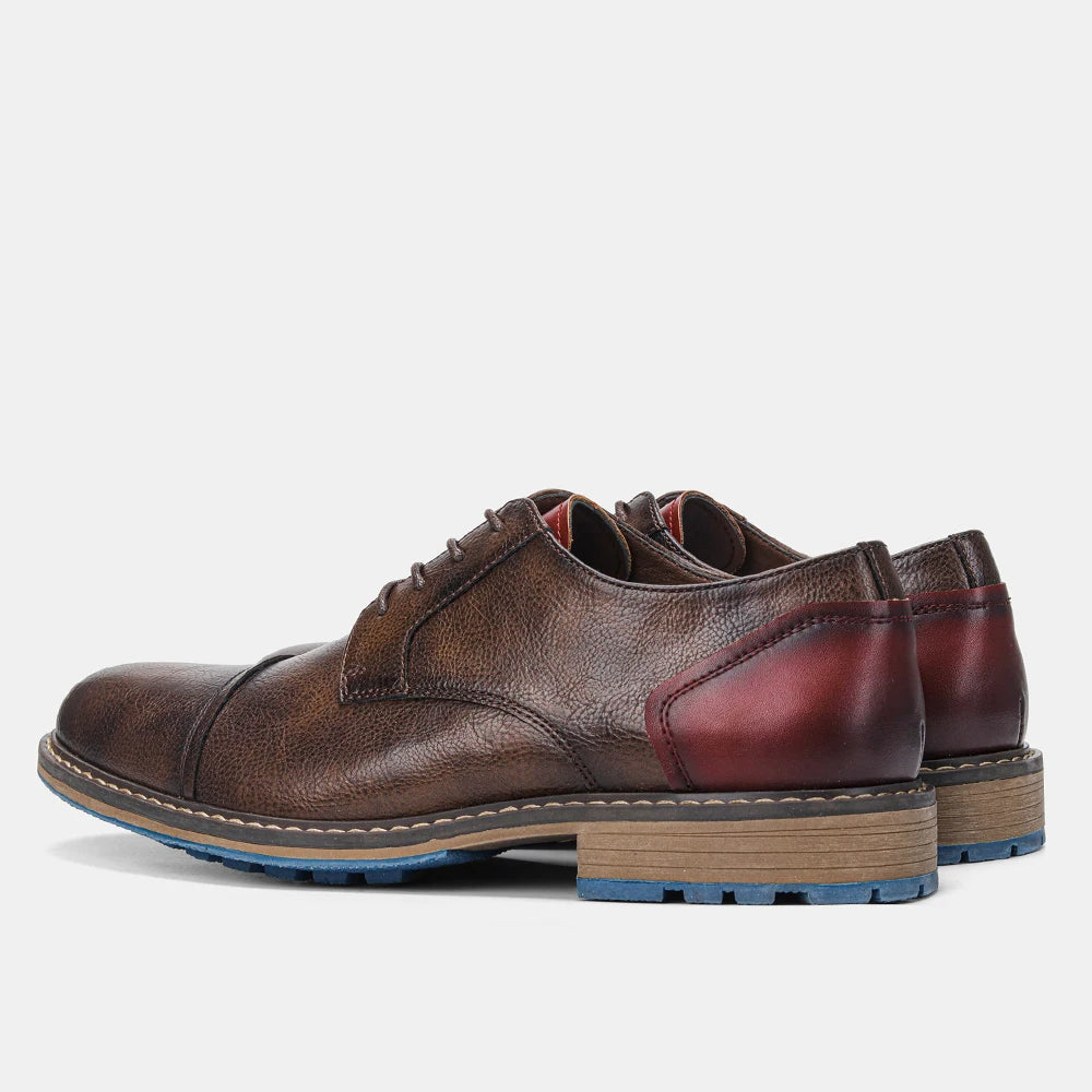 Men Derby Casual Fashion Leather Shoes