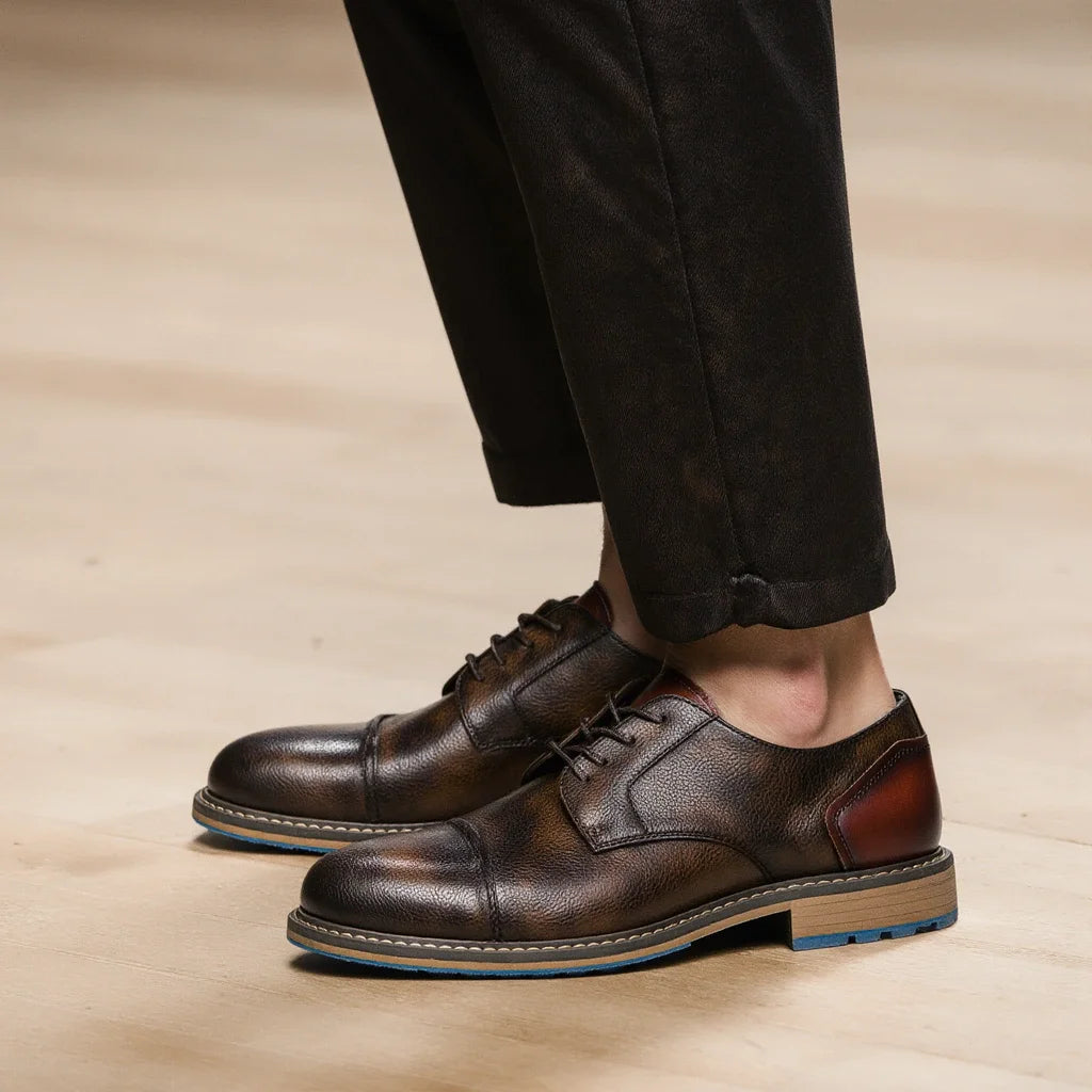 Men Derby Casual Fashion Leather Shoes