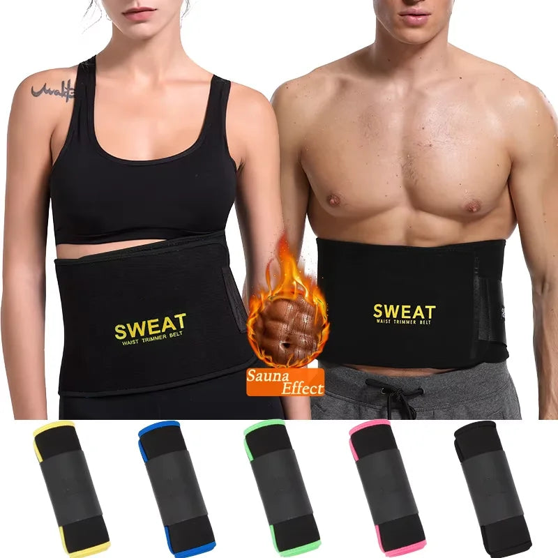 Waist Trimmer, Unisex, Sweat Band Waist, Wraps