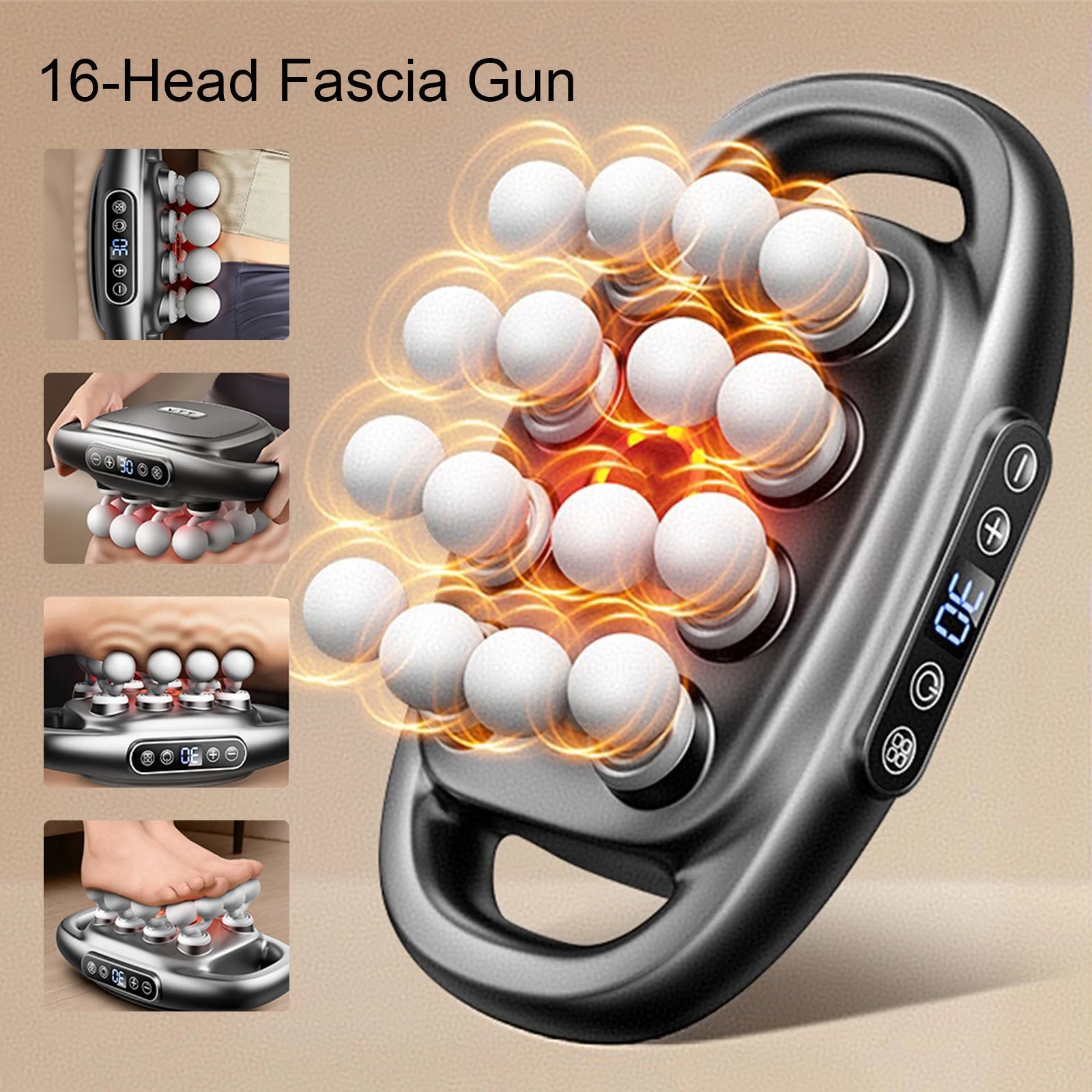 Fascia Gun, Vibration Body Massage, Back, Waist