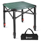 Folding Camping Square Table, Carry Bag, Aluminum