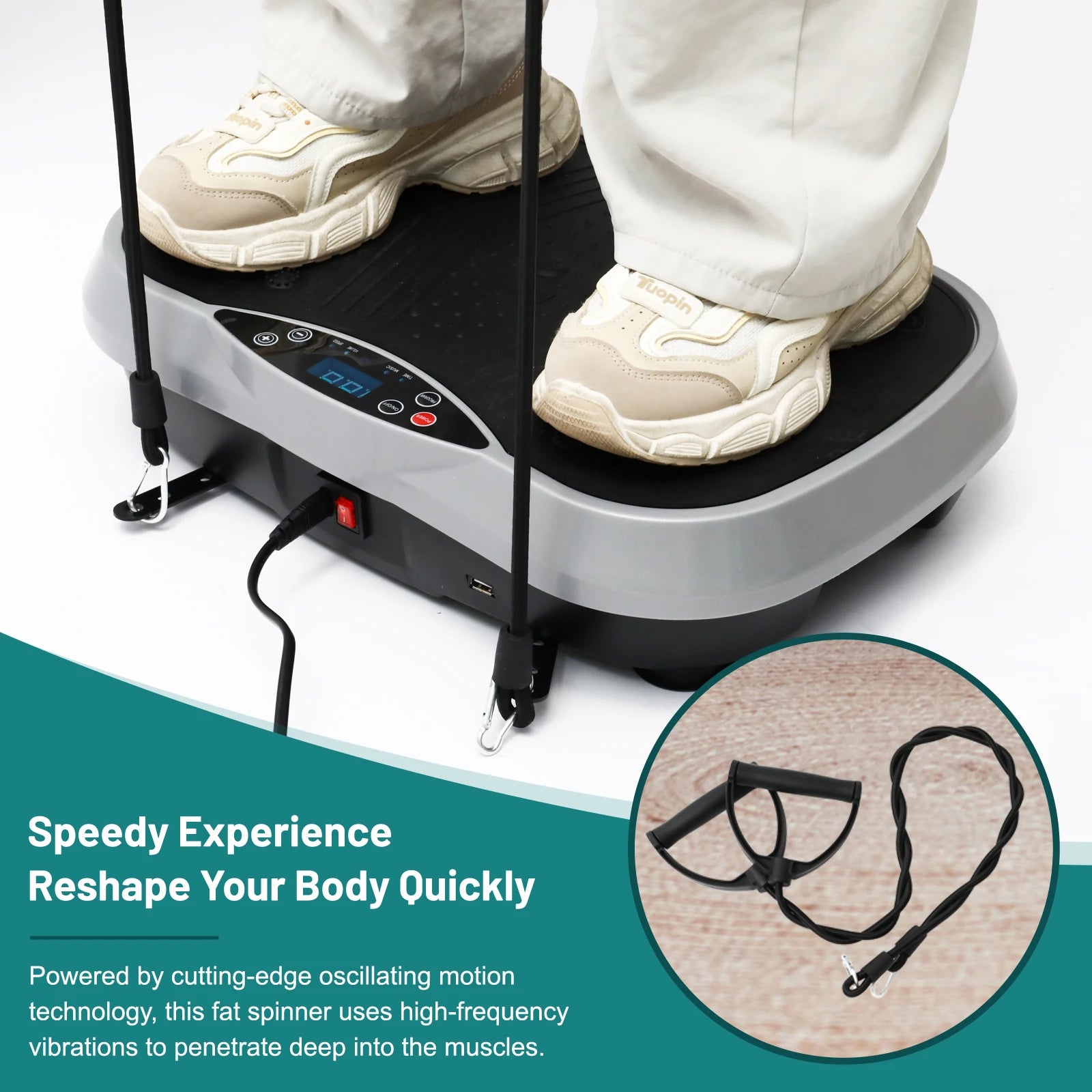 Vibration Plate Exercise Machine, Fat-Burning, Home