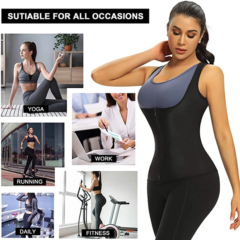 Women Sauna Shaper Vest, Sweat Shapewear, Tank Top
