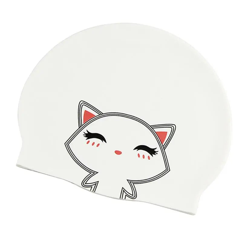 Swim Caps, Boys, Girls, Ear Protection, Cartoon