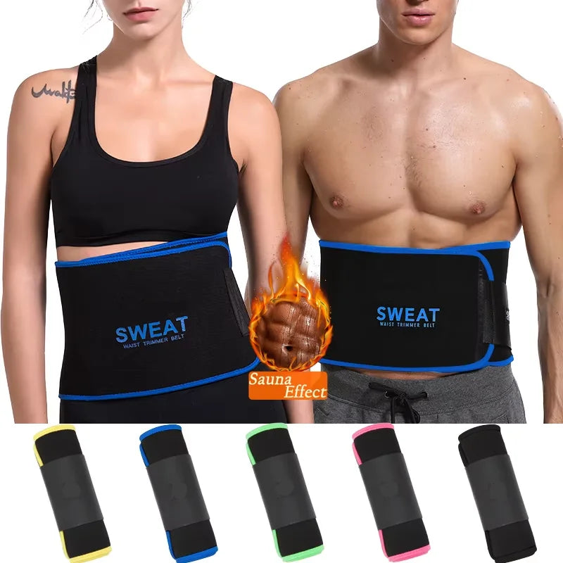 Waist Trimmer, Unisex, Sweat Band Waist, Wraps