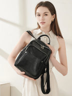 Women Split Leather Backpack Purse Designer Travel