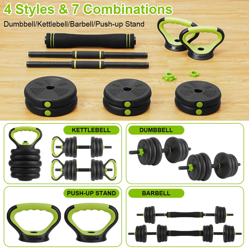 Adjustable 4 In 1 Dumbbell Set
