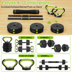Adjustable 4 In 1 Dumbbell Set