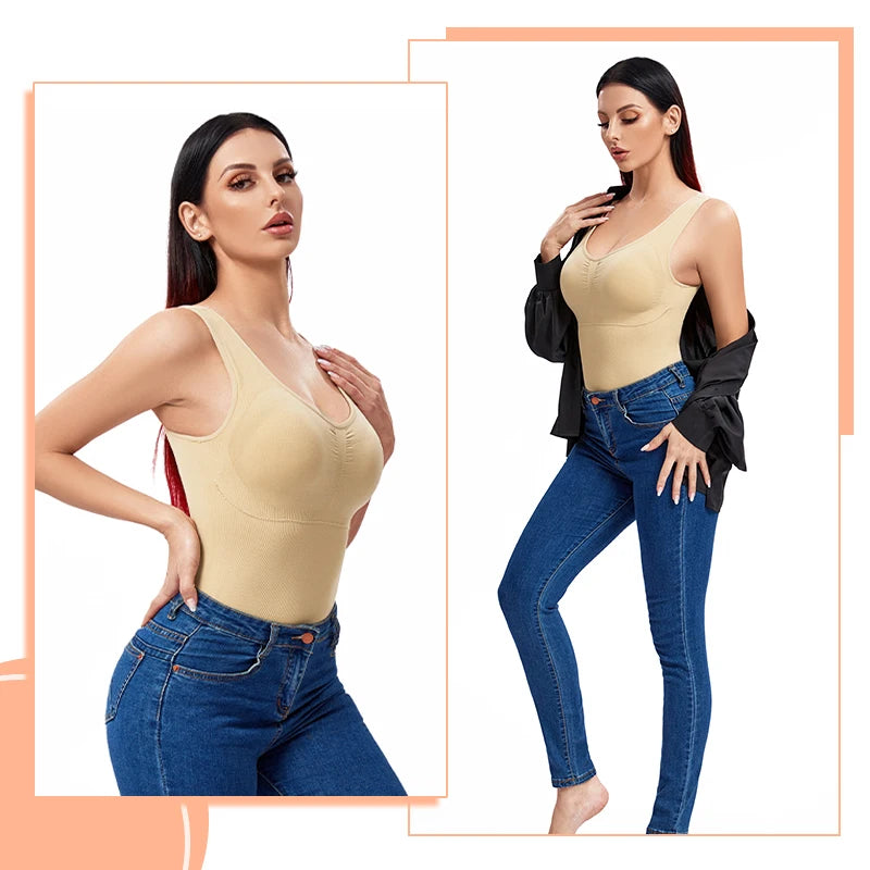 Women, Seam-free, Tummy Control, Underwear, Bra