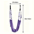Luxury Purple Aerial Yoga Rope - Soft Fabric