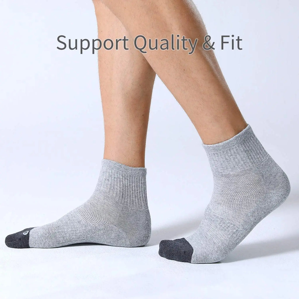 6 Pack Men's Athletic Ankle Socks Sports Running