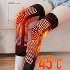 Extended Knee Brace, Latex Construction, Self-Heating