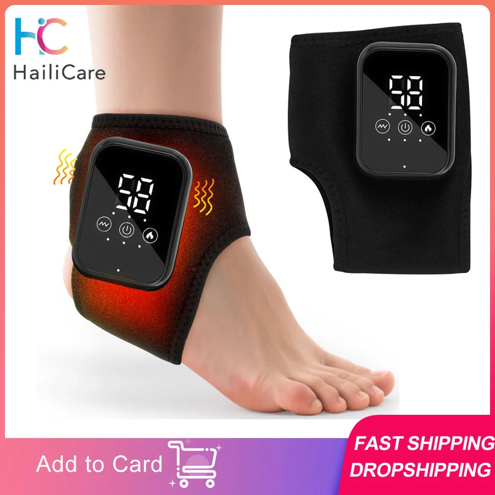 Ankle Massager, Hot Compress, Vibration, Foot Massager