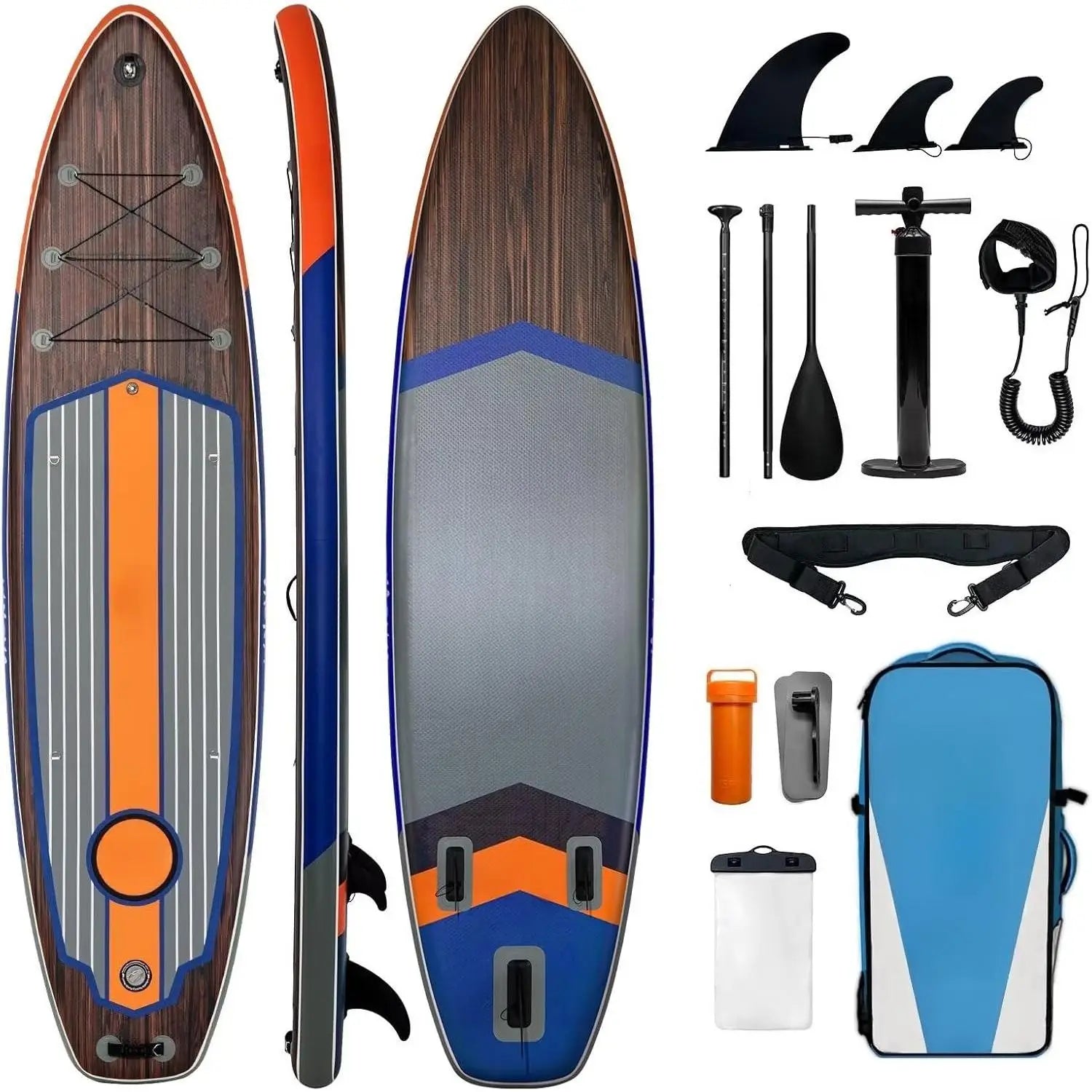 Extra Wide Inflatable Paddle Board, 11' x 34" x 6" for Adults
