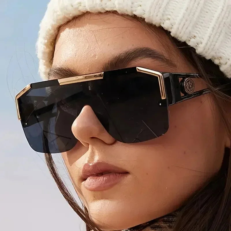 Ladies, Luxury Big Square Sunglasses, UV400