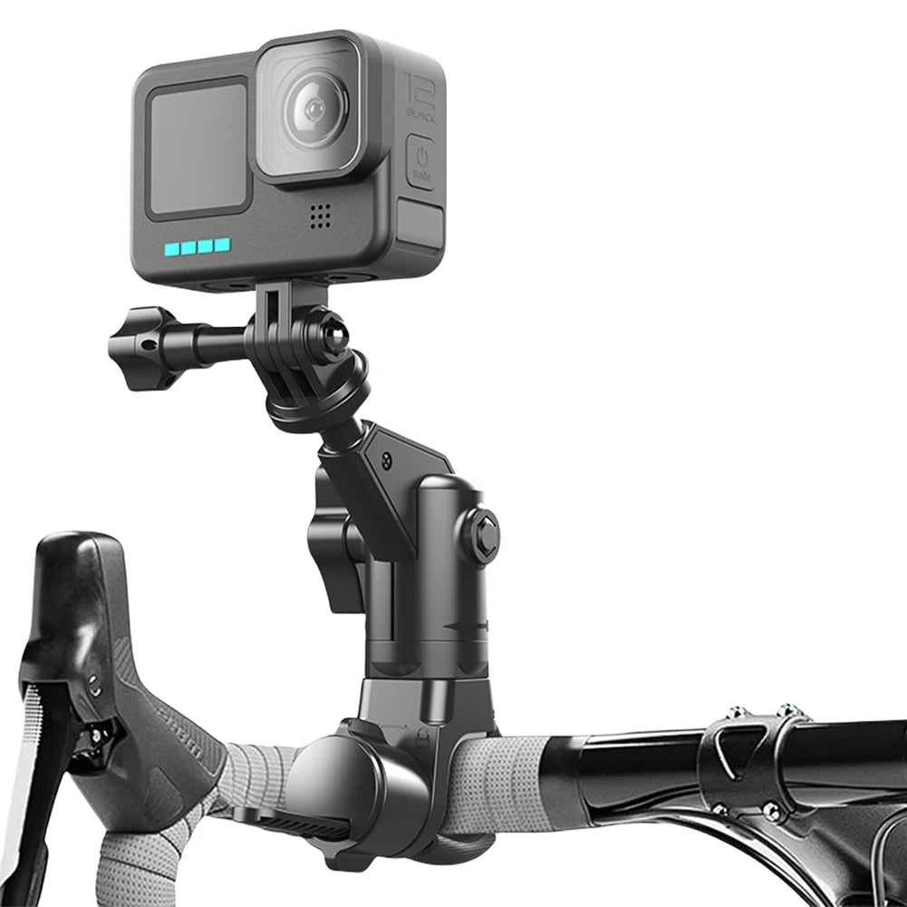 360 Rotating Motorcycle Bike Camera Holder, for Insta360 DJI Camera