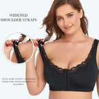 Women Plus Size Sports Bra, Front Closure