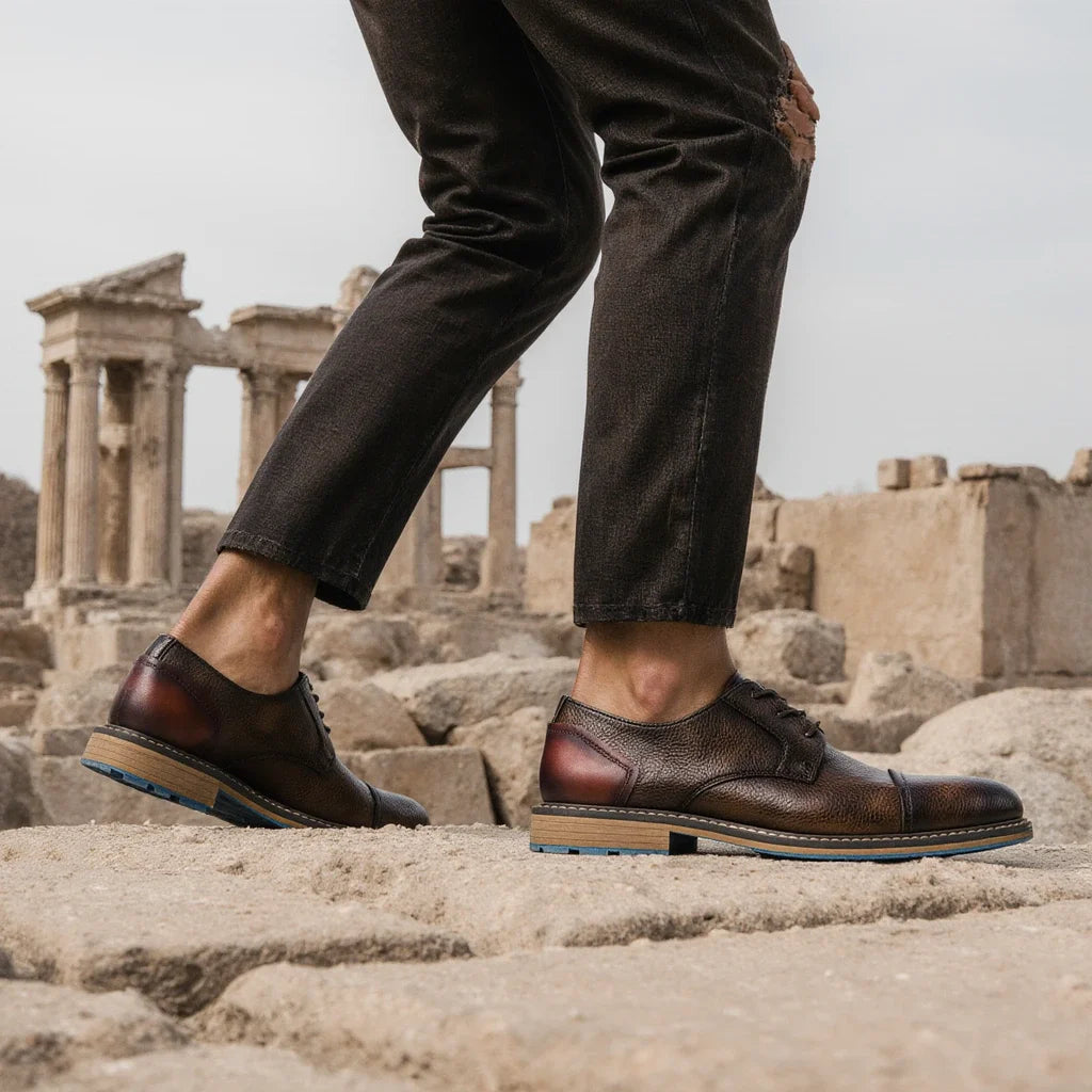 Men Derby Casual Fashion Leather Shoes