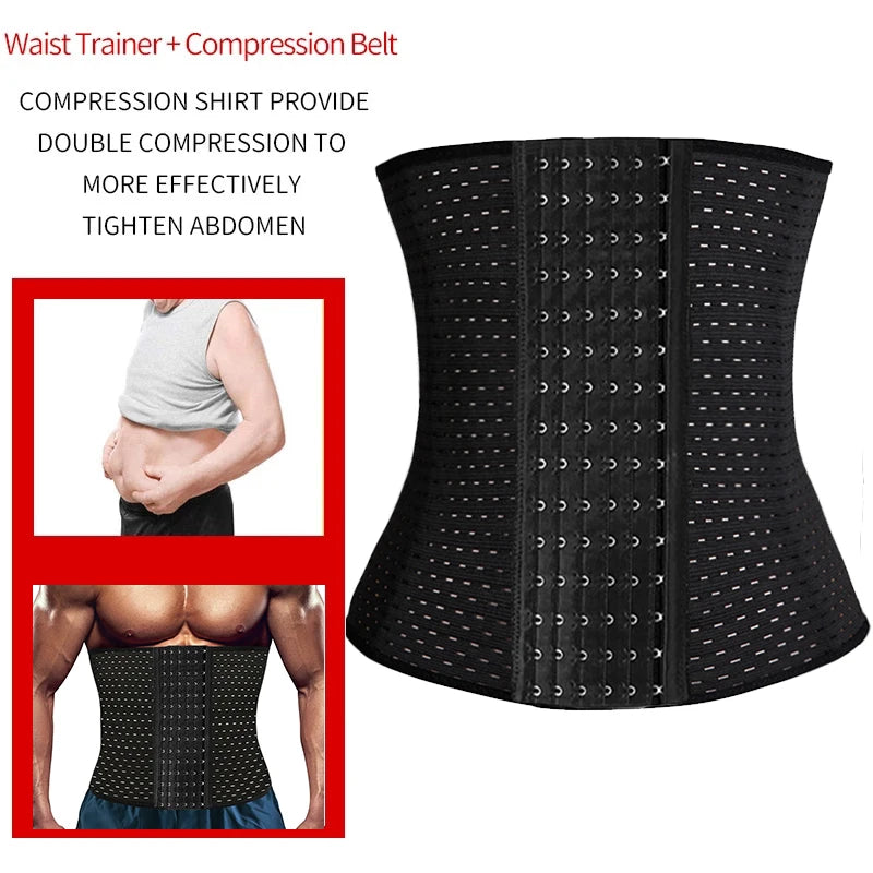Men Slimming Body Shaper Extended Waist Trainer T