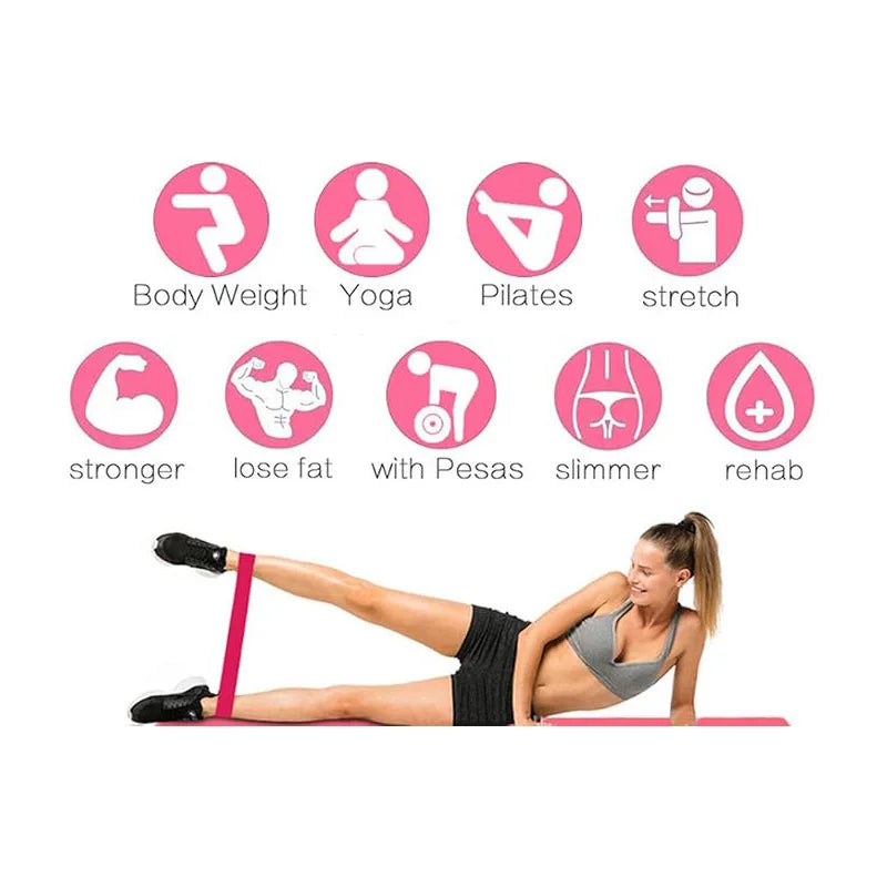 5 Piece Exercise Resistance Bands