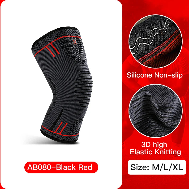 Compression knee support sleeve, elastic, breathable, basketball
