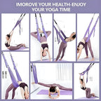 Luxury Purple Aerial Yoga Rope - Soft Fabric