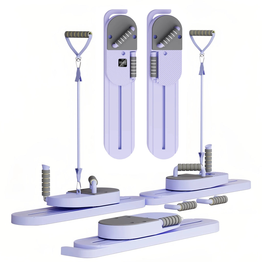 Ab Pilates Board, Adjustable Multi-Functional, Full-Body Bands