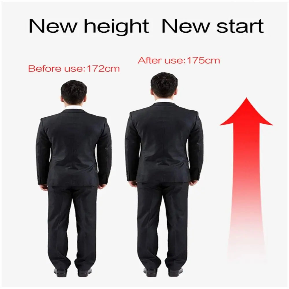 1Pair Invisible Height Increased Insole, Silicone, Unisex