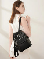 Women Split Leather Backpack Purse Designer Travel