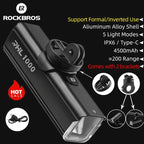 Bicycle Light Type-C Rechargeable Light LED Flashlight